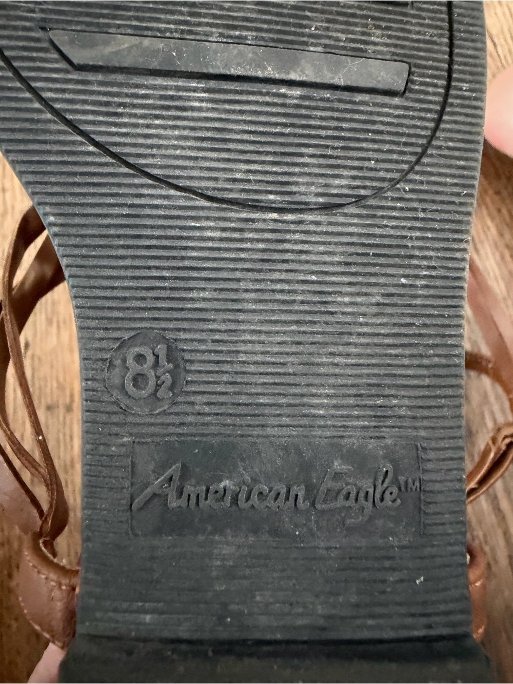 American Eagle Outfitters Tan Braided Toe-Post Sandals - Picture 4 of 4